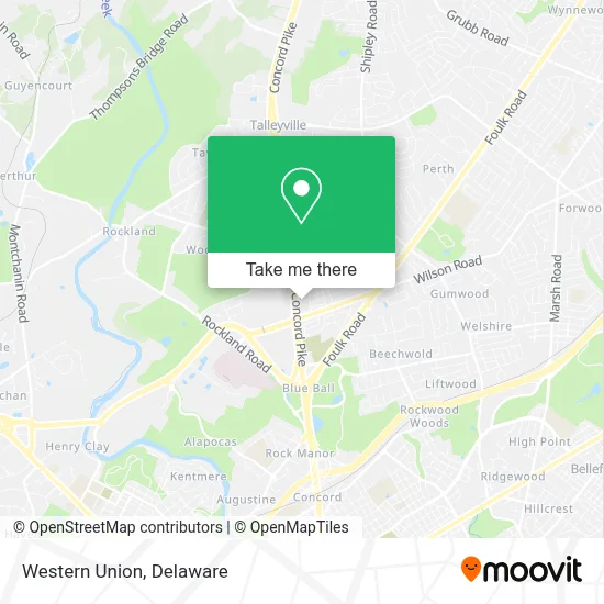 Western Union map