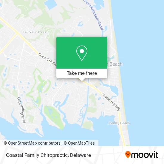 Coastal Family Chiropractic map
