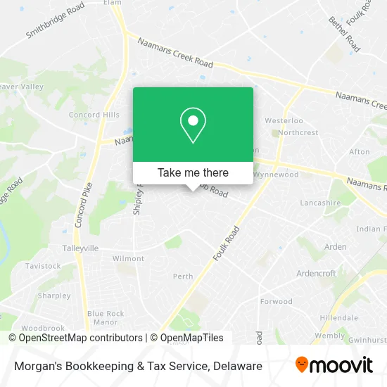 Morgan's Bookkeeping & Tax Service map