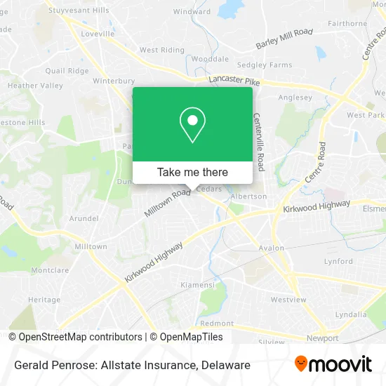 Gerald Penrose: Allstate Insurance map
