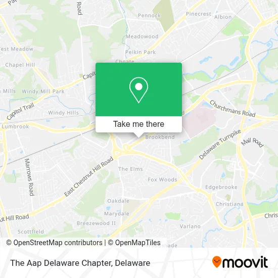 The Aap Delaware Chapter map