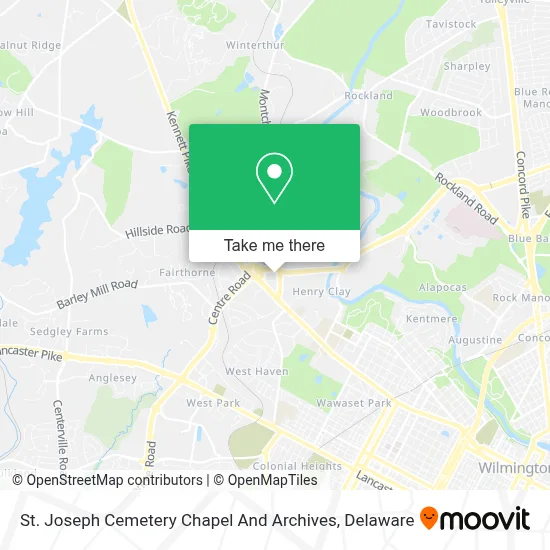 St. Joseph Cemetery Chapel And Archives map
