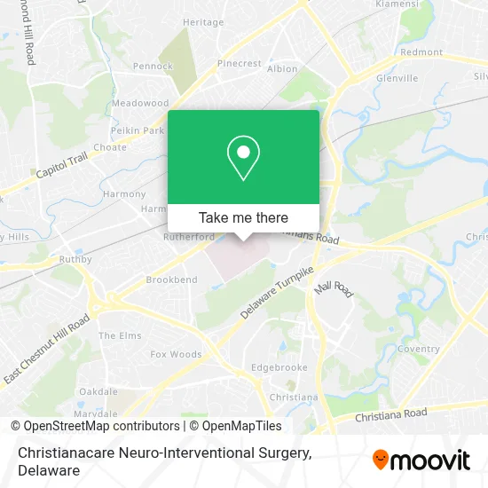 Christianacare Neuro-Interventional Surgery map