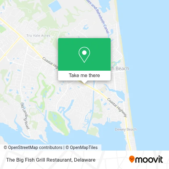 The Big Fish Grill Restaurant map