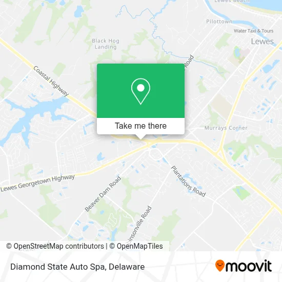 Diamond State Auto Spa map