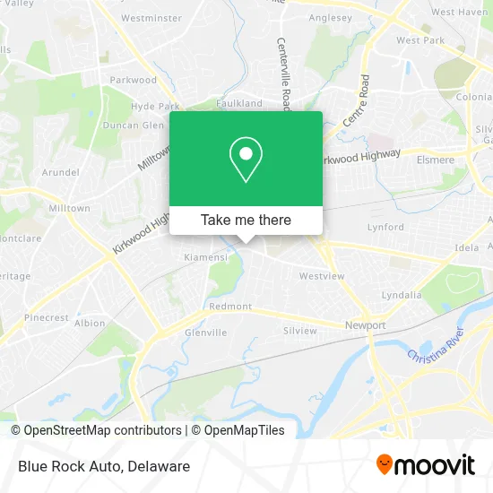 Blue Rock Auto map