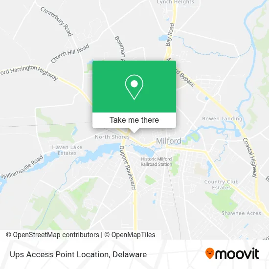 Ups Access Point Location map