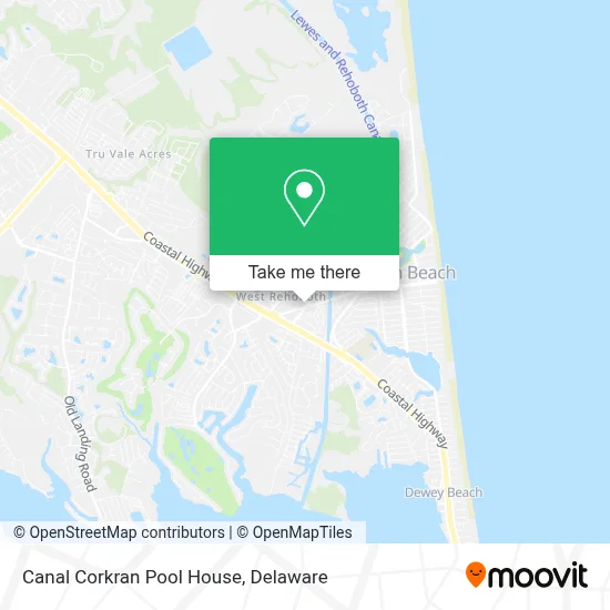 Canal Corkran Pool House map