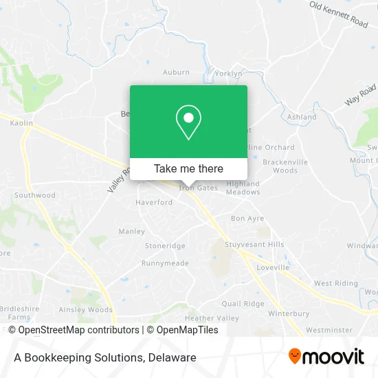 A Bookkeeping Solutions map