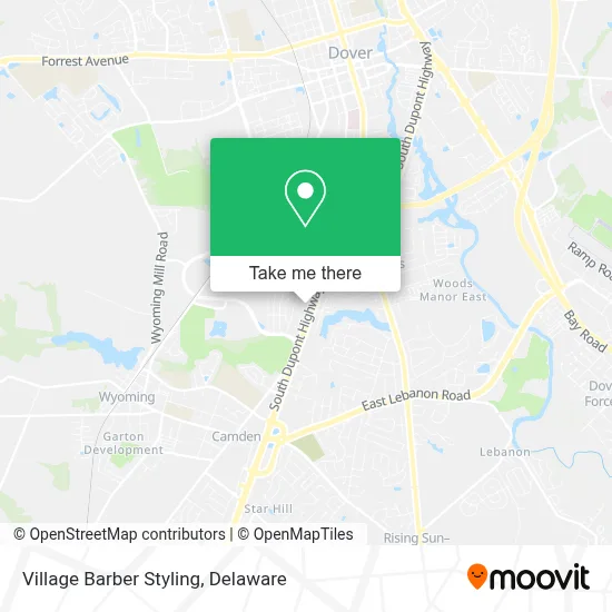 Village Barber Styling map