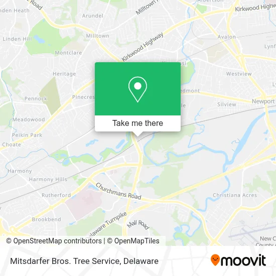 Mitsdarfer Bros. Tree Service map