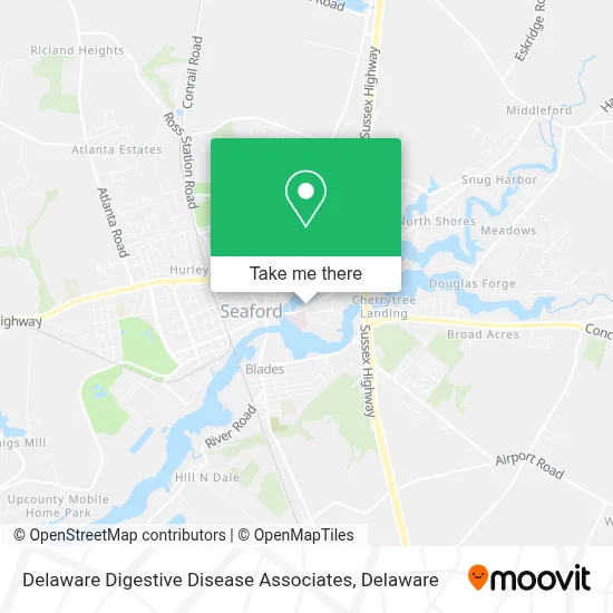 Delaware Digestive Disease Associates map