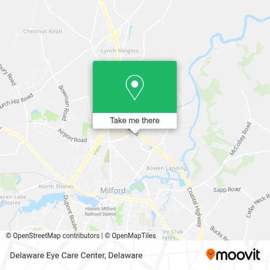 Delaware Eye Care Center map