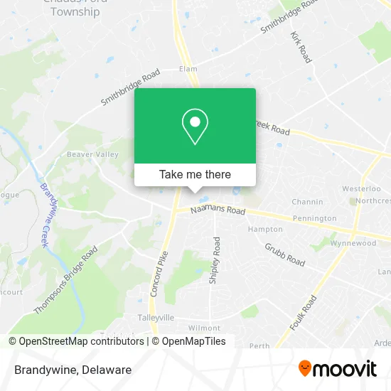 Brandywine map