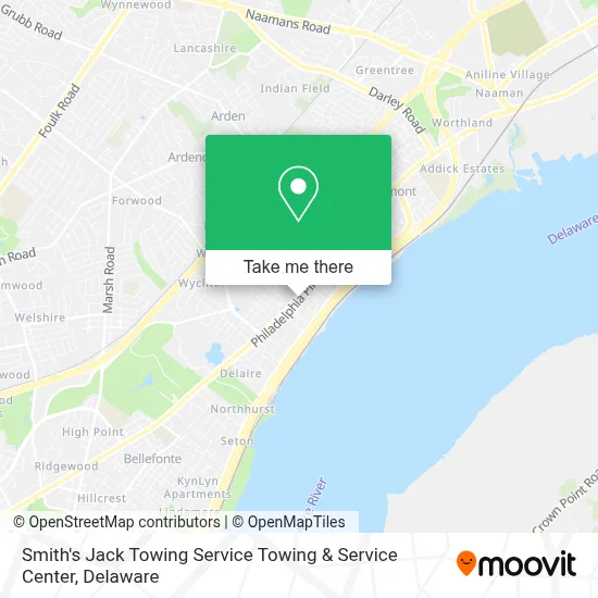 Smith's Jack Towing Service Towing & Service Center map