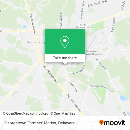 Georgetown Farmers' Market map