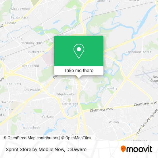 Sprint Store by Mobile Now map