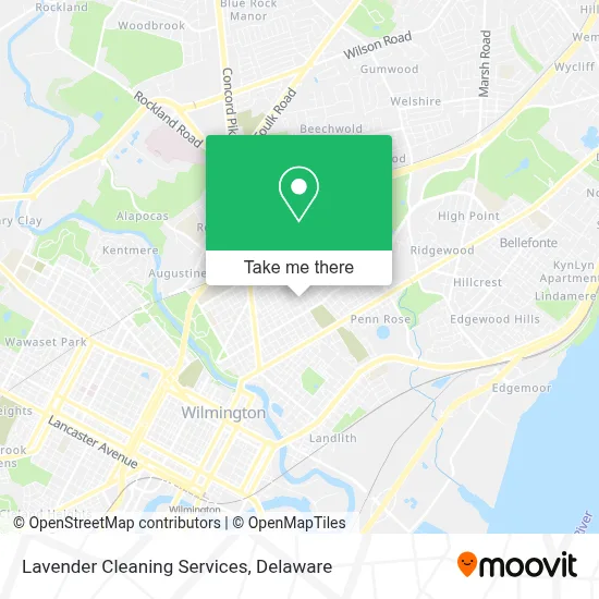 Lavender Cleaning Services map