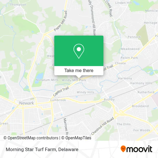 Morning Star Turf Farm map