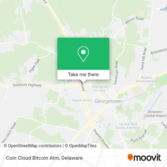 Coin Cloud Bitcoin Atm map