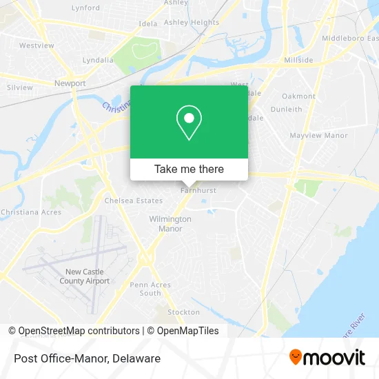 Post Office-Manor map