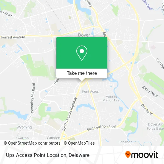 Ups Access Point Location map