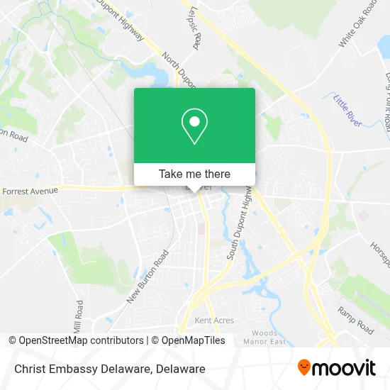Christ Embassy Delaware map