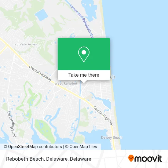 Rebobeth Beach, Delaware map