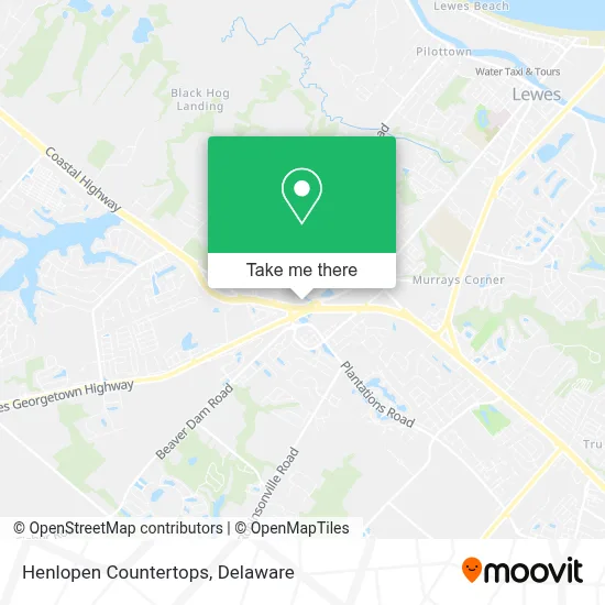 Henlopen Countertops map