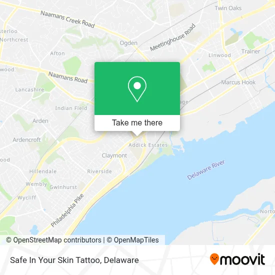 Safe In Your Skin Tattoo map