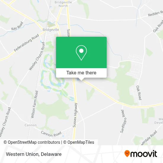 Western Union map