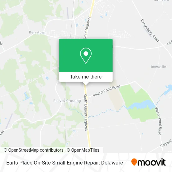 Earls Place On-Site Small Engine Repair map
