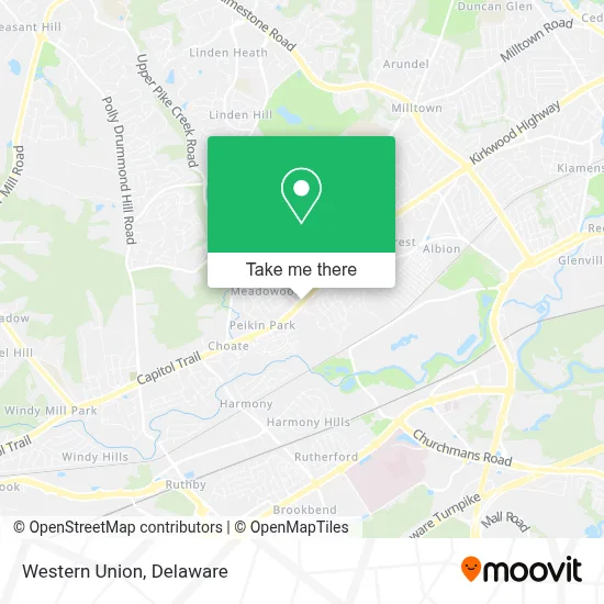 Western Union map