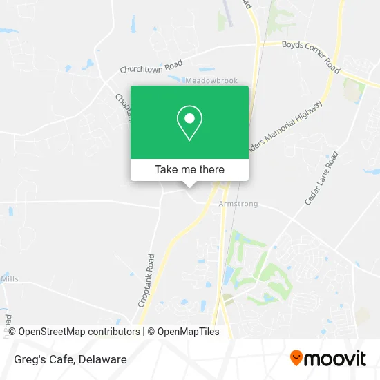Greg's Cafe map