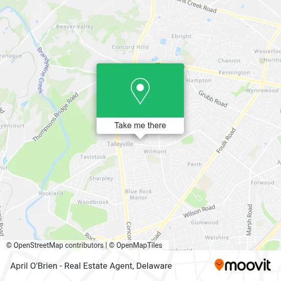 April O'Brien - Real Estate Agent map