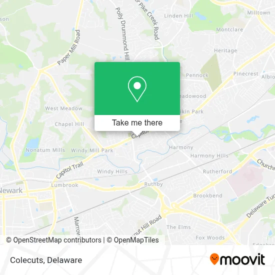 Colecuts map