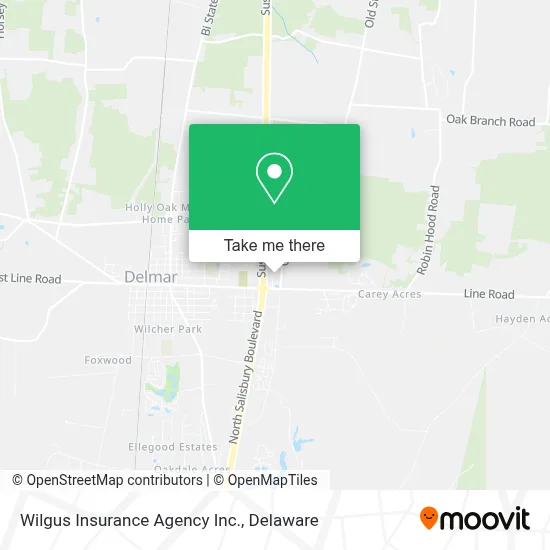 Wilgus Insurance Agency Inc. map