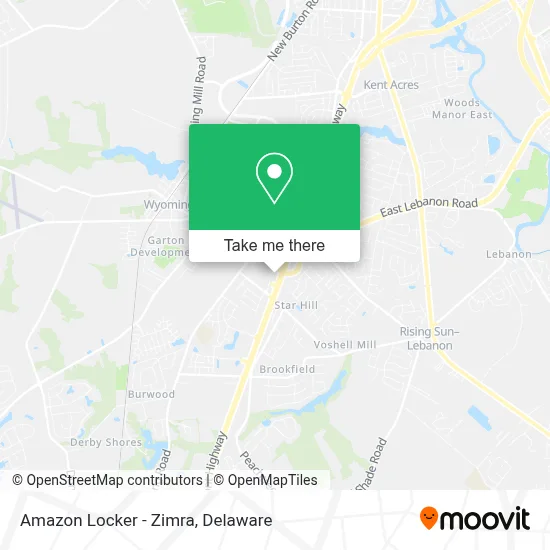 Amazon Locker - Zimra map