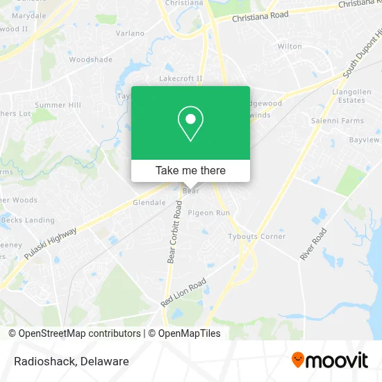 Radioshack map