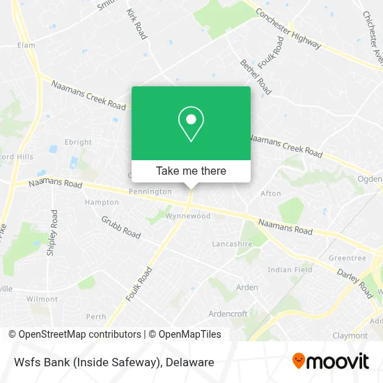 Wsfs Bank (Inside Safeway) map