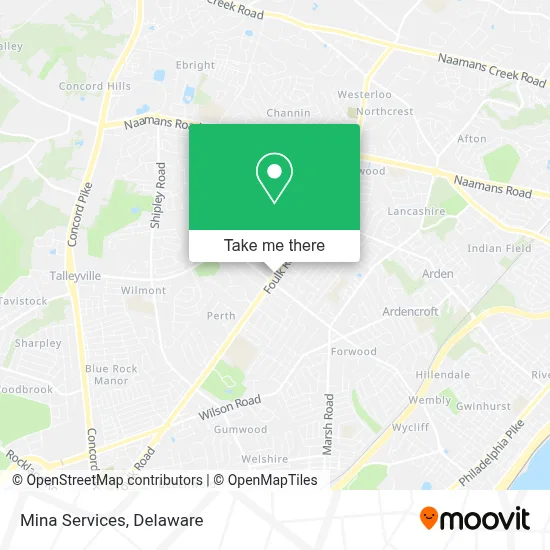 Mina Services map