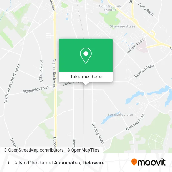 R. Calvin Clendaniel Associates map