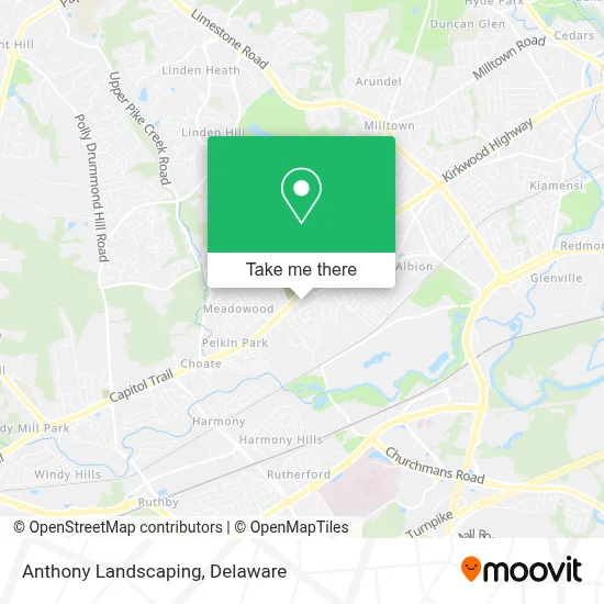 Anthony Landscaping map