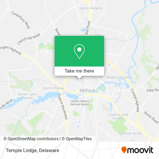 Temple Lodge map
