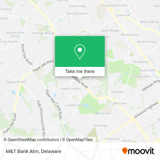 M&T Bank Atm map