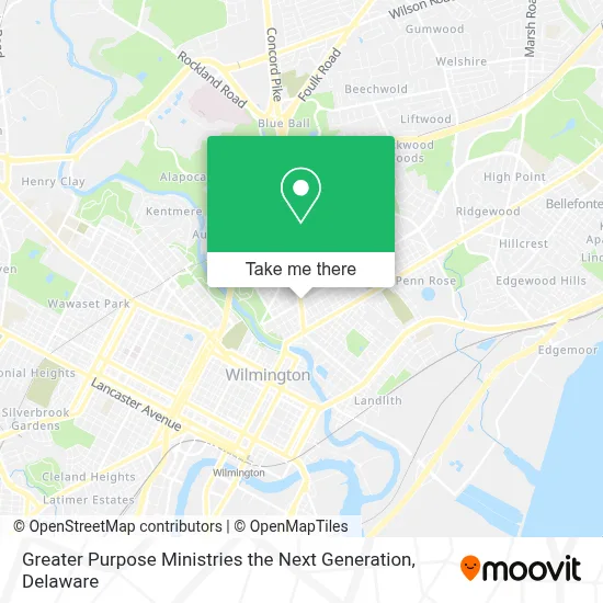 Greater Purpose Ministries the Next Generation map