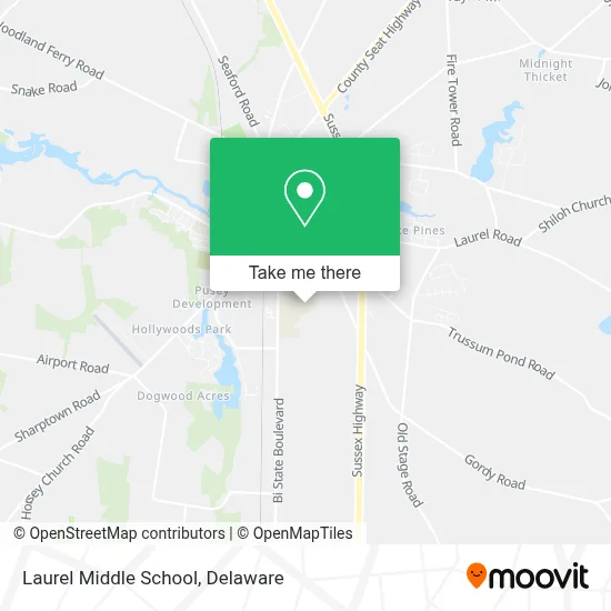 Laurel Middle School map