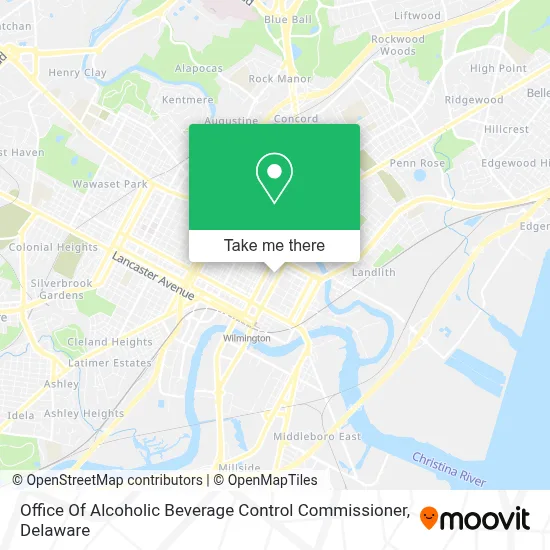 Office Of Alcoholic Beverage Control Commissioner map