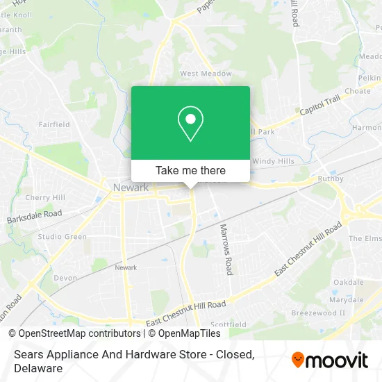 Sears Appliance And Hardware Store - Closed map
