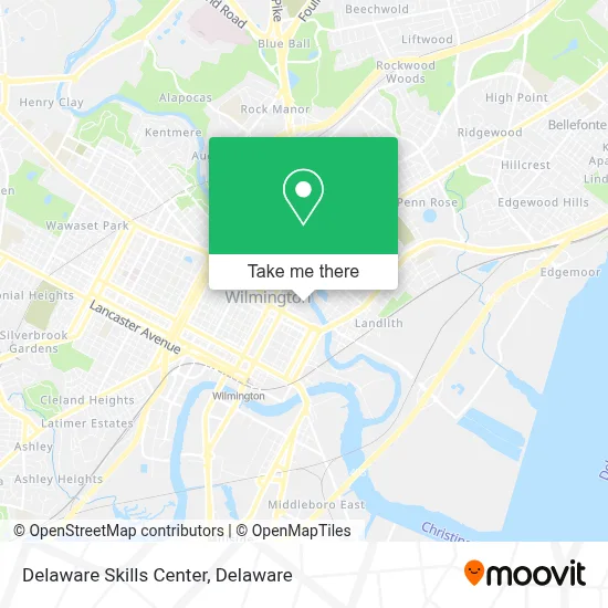 Delaware Skills Center map